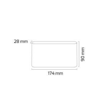 GOYA GY 6222 2x6 Watt Siyah Çift Yönlü Dış Mekan LED Aplik
