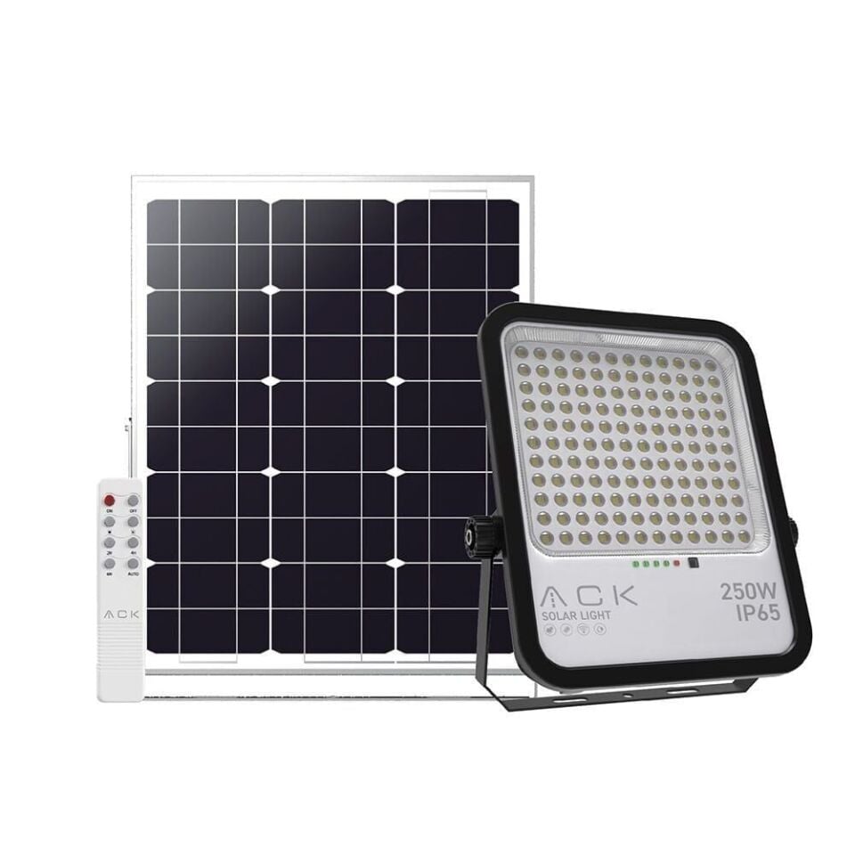 ACK AT65-19632 250W IP65 6500K Beyaz Lensli Solar Projektör