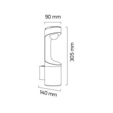 GOYA GY 6238 10 Watt Siyah Dış Mekan LED Aplik
