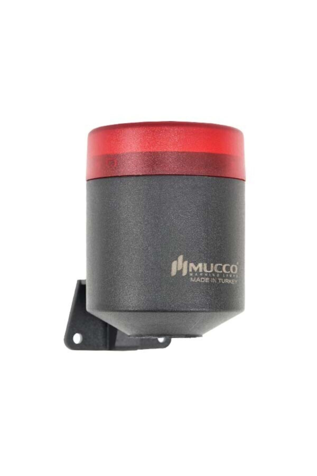 MUCCO SNT-MK711-1 Kırmızı 4 Ayrı Işık Modlu 16 Melodili Mini Üniversal Işıklı Korna 12-24v Ac/dc