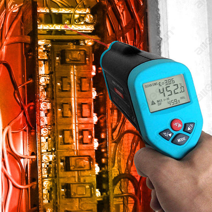 ALLSUN EM528 1200°C Lazerli Termometre