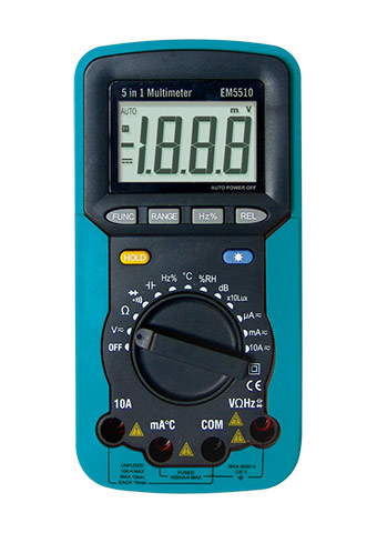 ALLSUN EM5510 5 in 1 Otomatik Aralıklı Dijital Multimetre