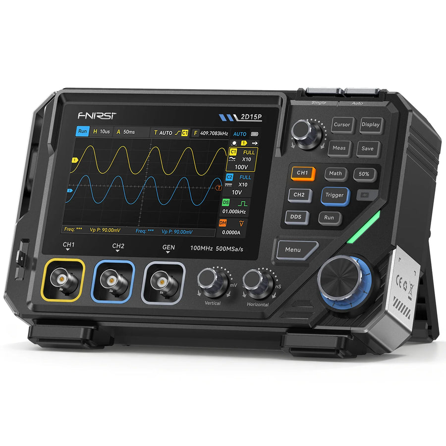 FNIRSI® 2D15P 3'ü 1 Arada Masaüstü 2 Kanallı 100MHz Fosfor Osiloskop Multimetre