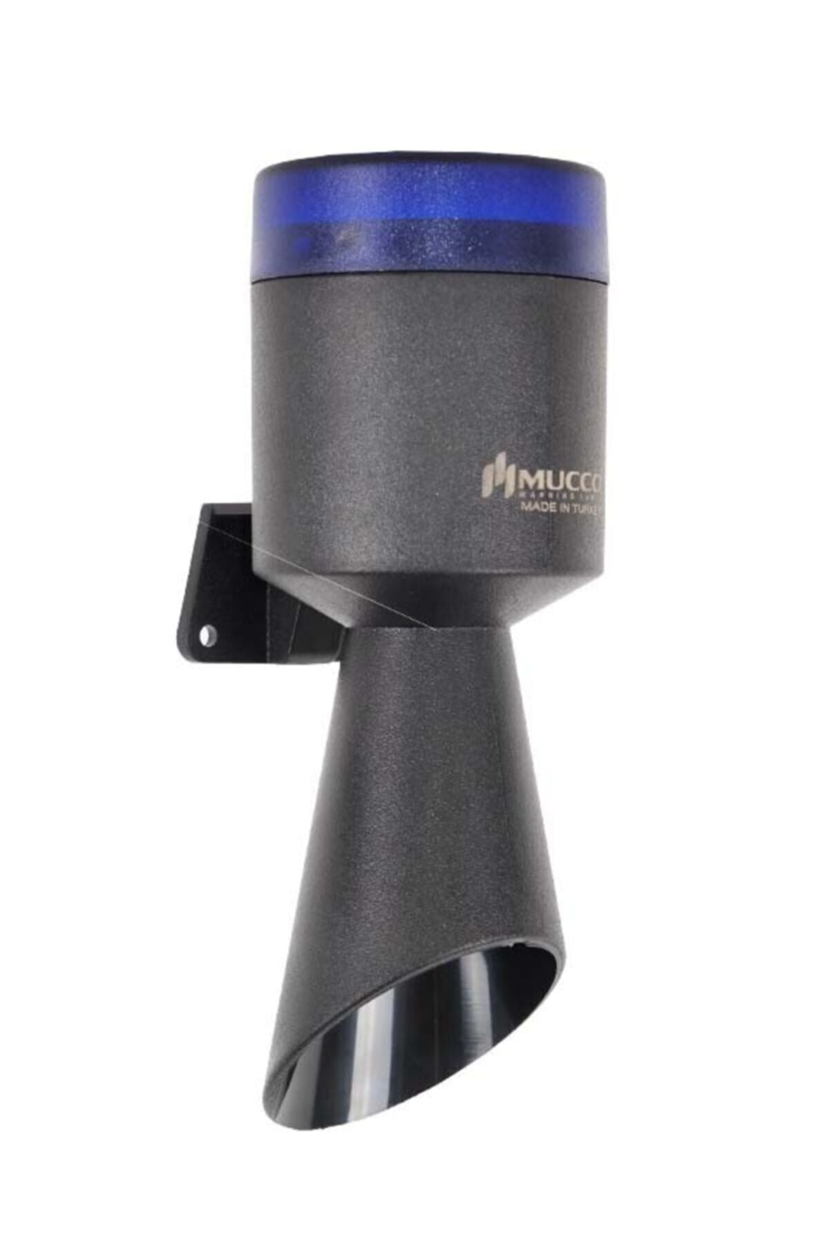 MUCCO SNT-MB711-4 Mavi 4 Ayrı Işık Modlu 16 Melodili Mini Üniversal Borulu Korna 12-24v Ac/dc