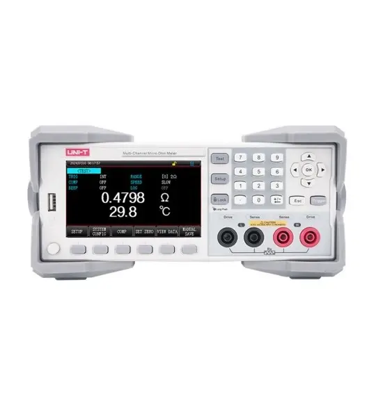 UNI-T UT3515-S10 Mikro Ohmmetre Masa Tipi 1μΩ Çözünürlük RS232 RS485 LAN