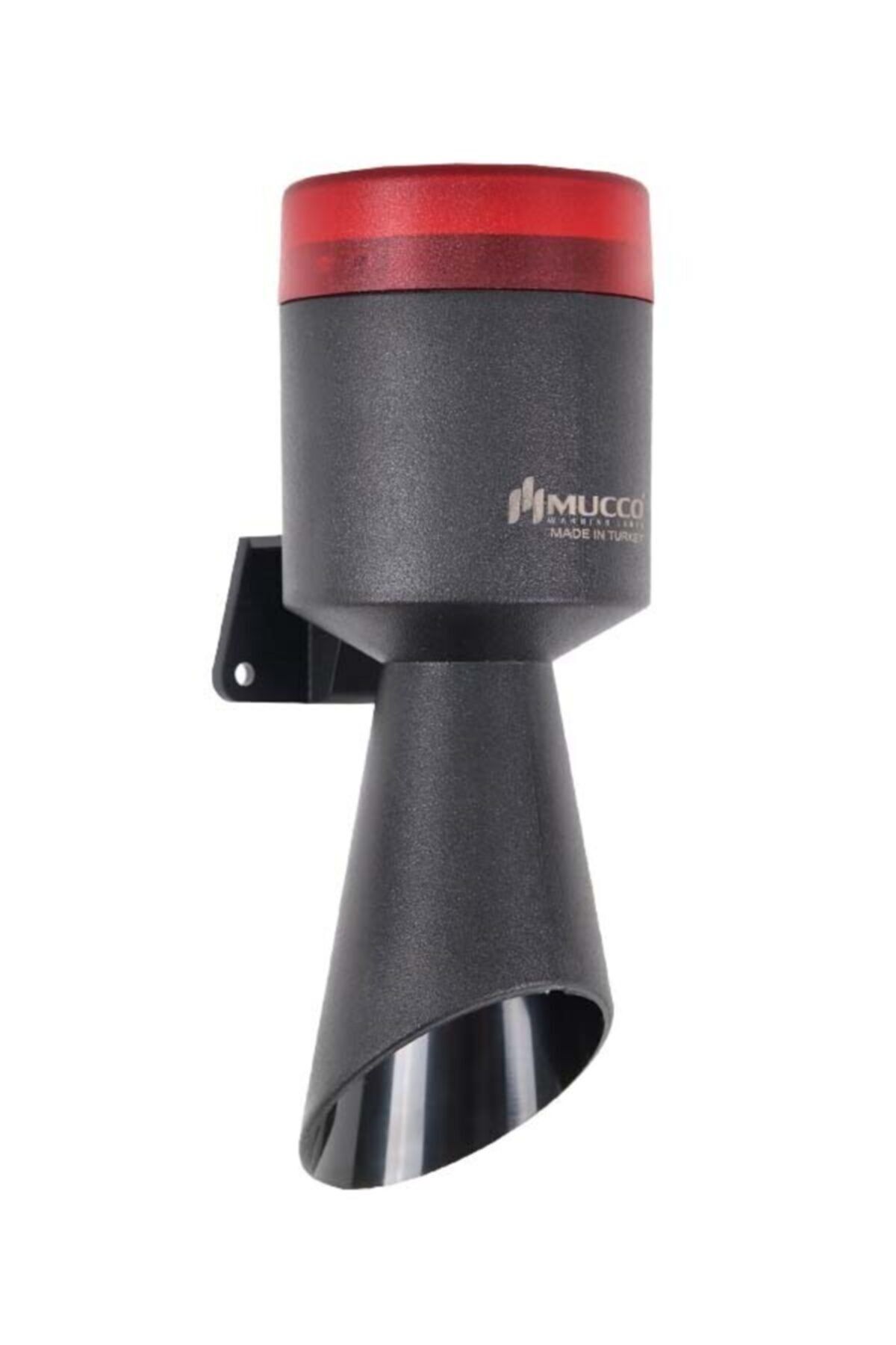 MUCCO SNT-MB711-1 Kırmızı 4 Ayrı Işık Modlu 16 Melodili Mini Üniversal Borulu Korna 12-24v Ac/dc