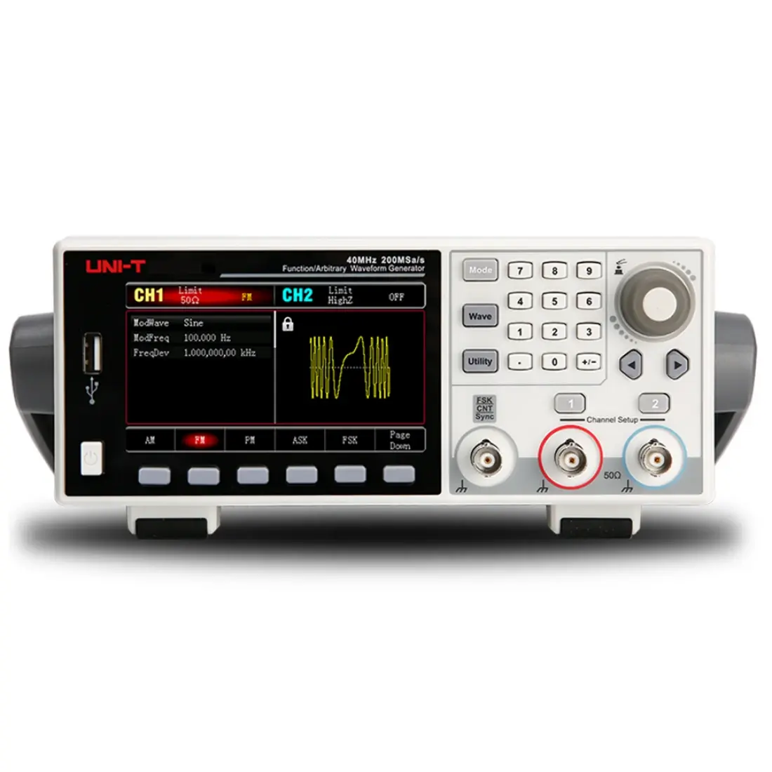 UNI-T UTG1022X-PA 20MHz 2 Kanal Fonksiyon Jeneratörü 200MSa/s 4W Güç