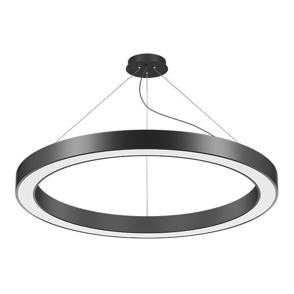 GOYA GY 8112-120 Siyah/Beyaz Kasa 163 Watt 120 cm Halka Lineer Avize