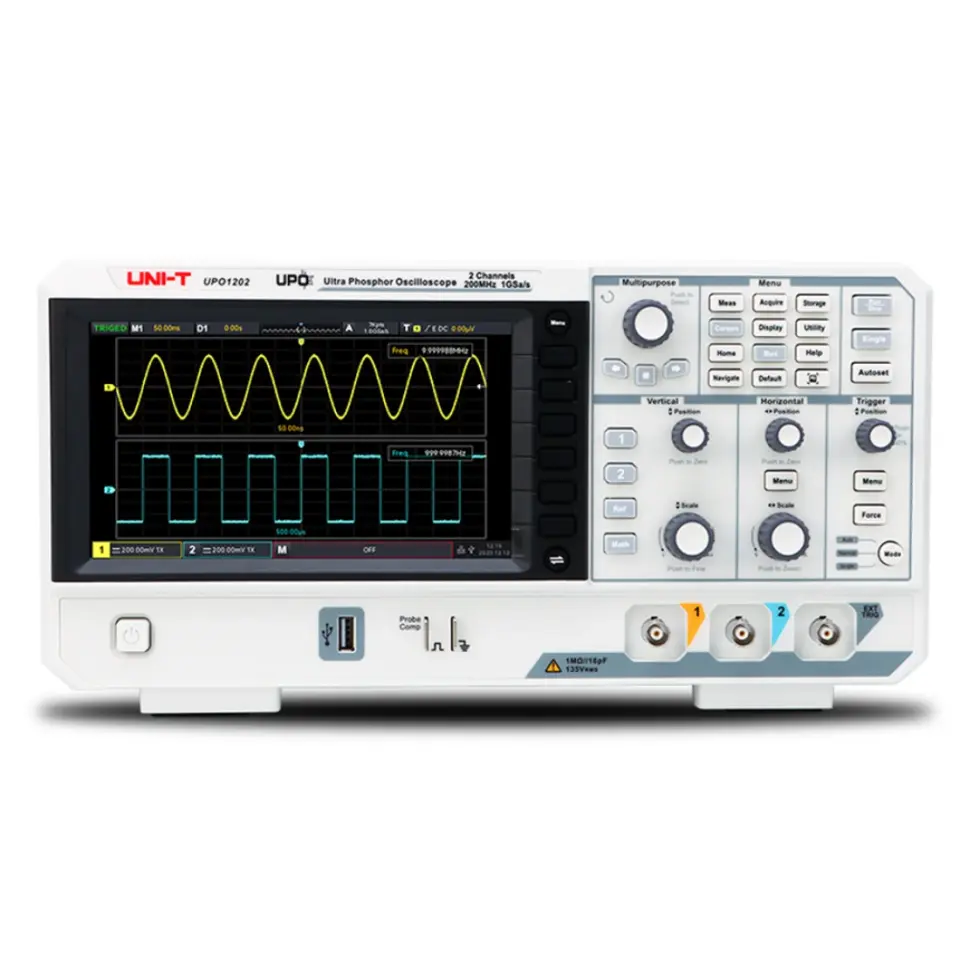 Uni-T UPO1202 200MHz 2 Kanallı Dijital Depolamalı Osiloskop