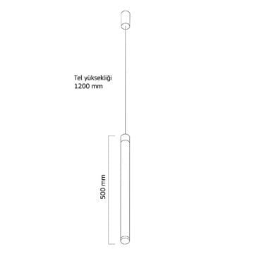 GOYA GY 8216-50 10 Watt 50 cm Gold LED Sarkıt Avize