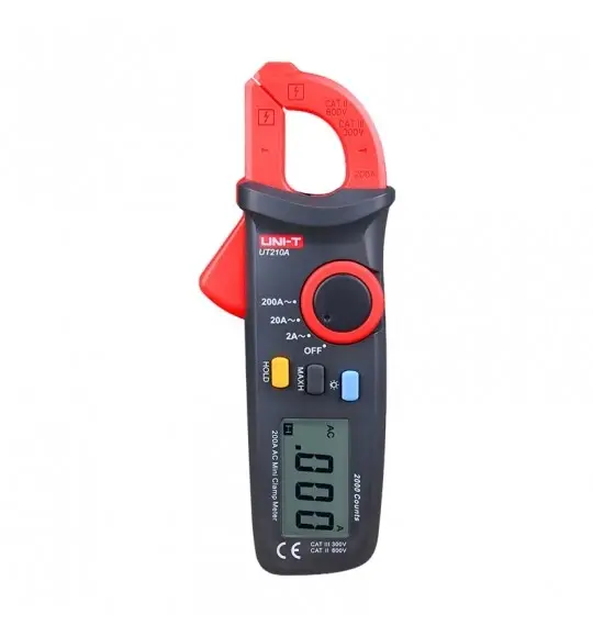 UNI-T UT210A Mini Pensampermetre 200A AC 600V Kompakt Dijital Multimetre