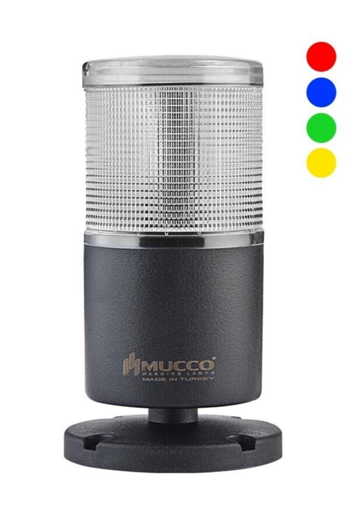 MUCCO SNT-T72-B-RGB Rgb Led Teknolojisi Ile Tabana Montaj Buzzerlı Rgb Işıklı Kolon 40-250v Ac/dc