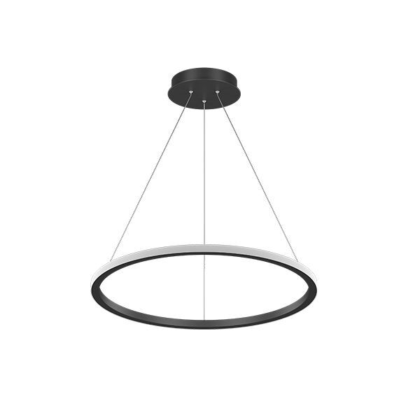 GOYA GY 8220-60 Siyah/Beyaz Kasa 30 Watt 60 cm Halka Lineer Avize