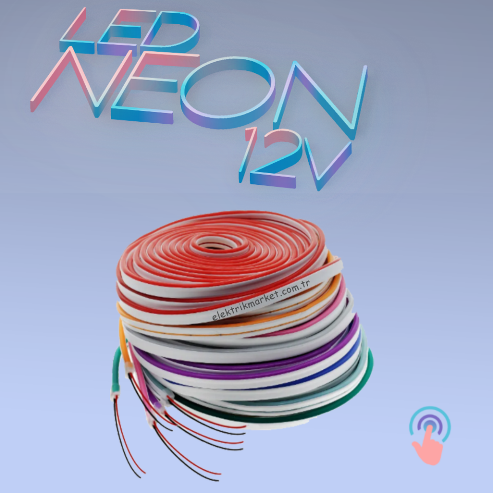 NOAS YL42-0129 12v RGB Renk Neon LED 5 metre