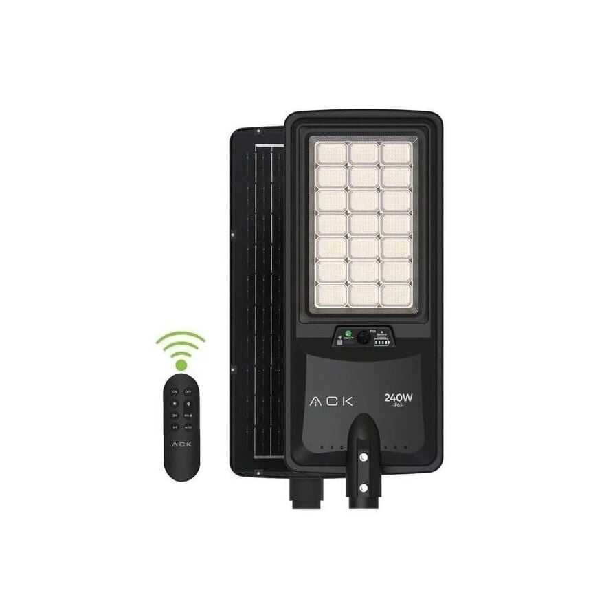 ACK AT42-16031 240W 6500K Solar LED Sokak Armatürü