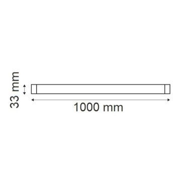 GOYA GY 9011-B 1 Metre Beyaz Monofaze Ray