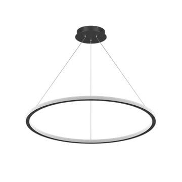 GOYA GY 8221-80 Siyah/Beyaz Kasa 80 Watt 80 cm Halka Lineer Avize