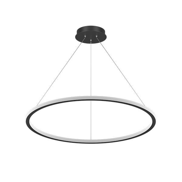 GOYA GY 8221-80 Siyah/Beyaz Kasa 80 Watt 80 cm Halka Lineer Avize