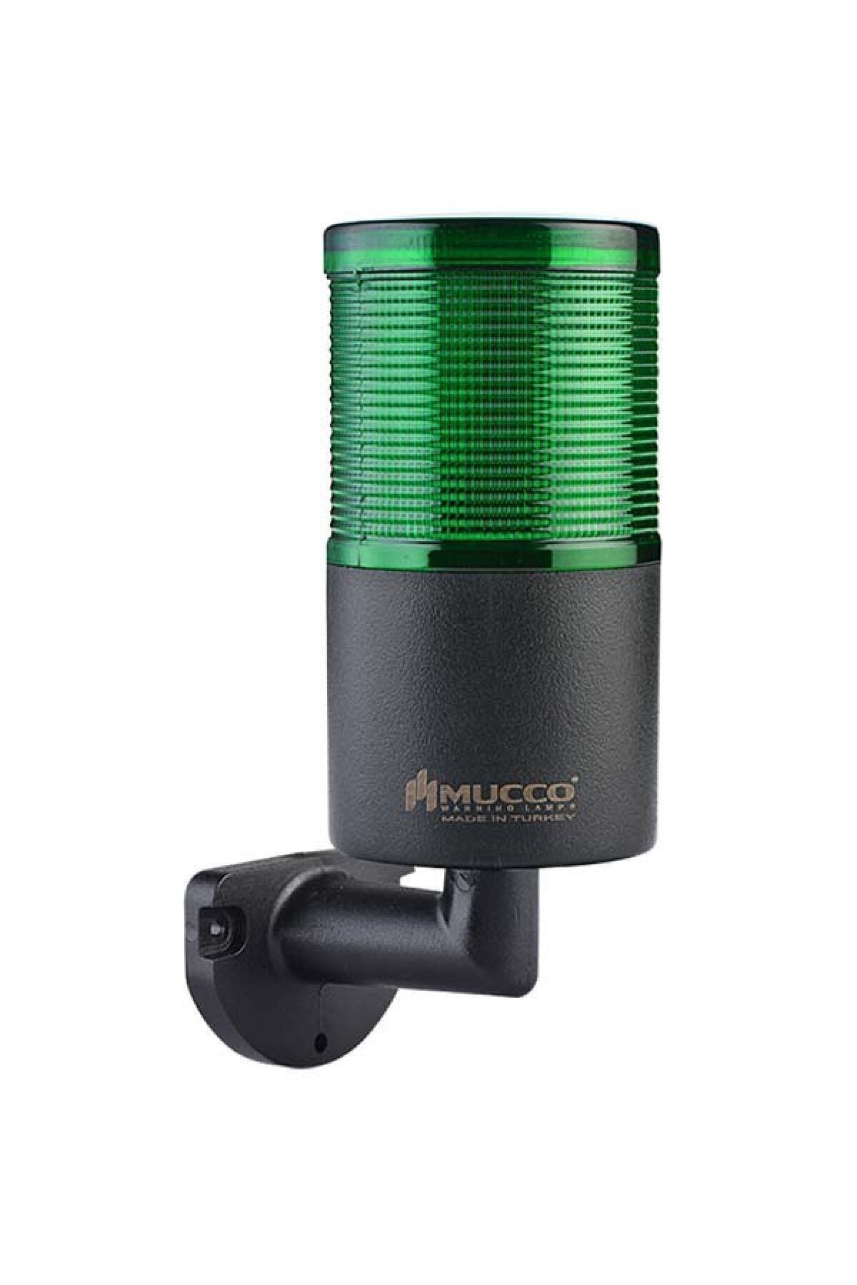 MUCCO SNT-7013-S1-2-L Sabit-Yeşil 12-24v Ac/Dc 1 Katlı Işıklı Kolon Duvara Montaj