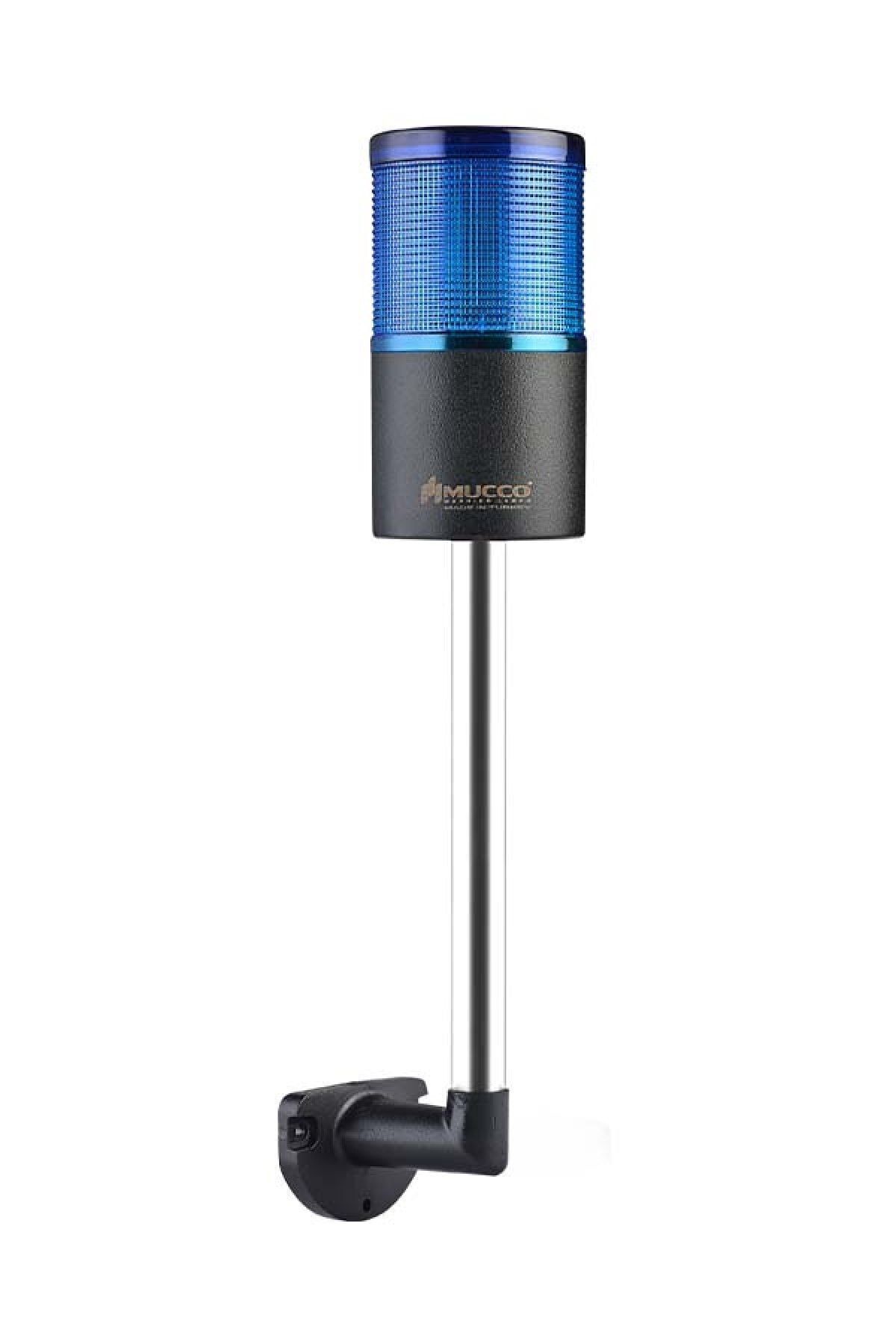 MUCCO SNT-7013-S1-4-L-20U Sabit-mavi 12-24v Ac/dc, 1 Katlı Işıklı Kolon Duvara Montaj 20cm Ayaklı