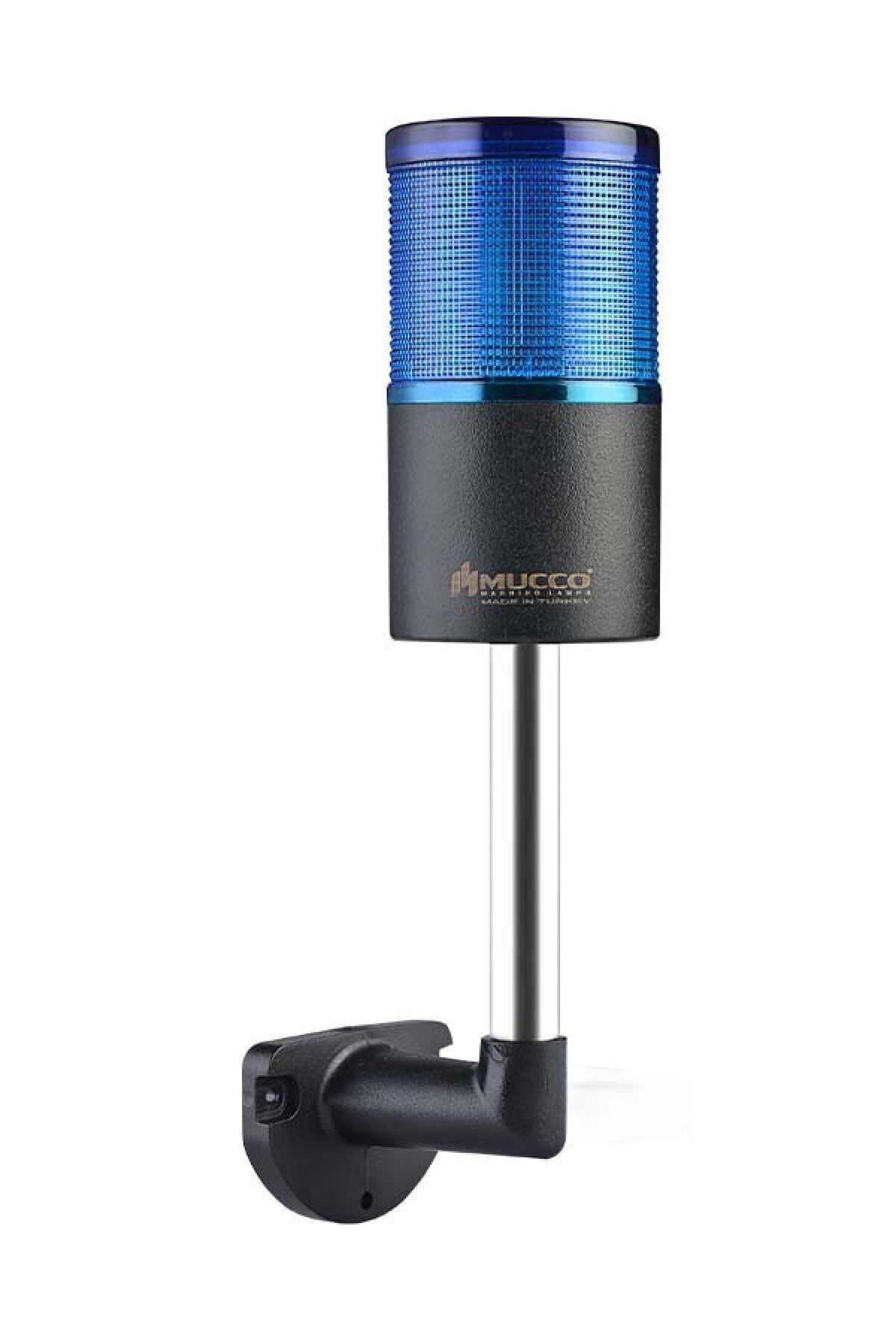 MUCCO SNT-7013-S1-4-L-10U Sabit-mavi 12-24v Ac/dc, 1 Katlı Işıklı Kolon Duvara Montaj 10cm Ayaklı