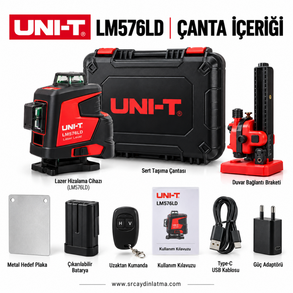 Unit LM576LD 3D 16 Çizgili Yeşil Lazer Hizalama
