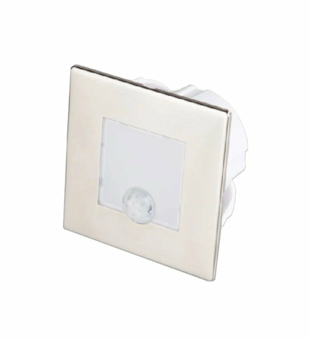 NOAS YL69-1511-B 1 5w Sensörlü Koridor Aydınlatma Armatürü Satin Kasa Beyaz Işık