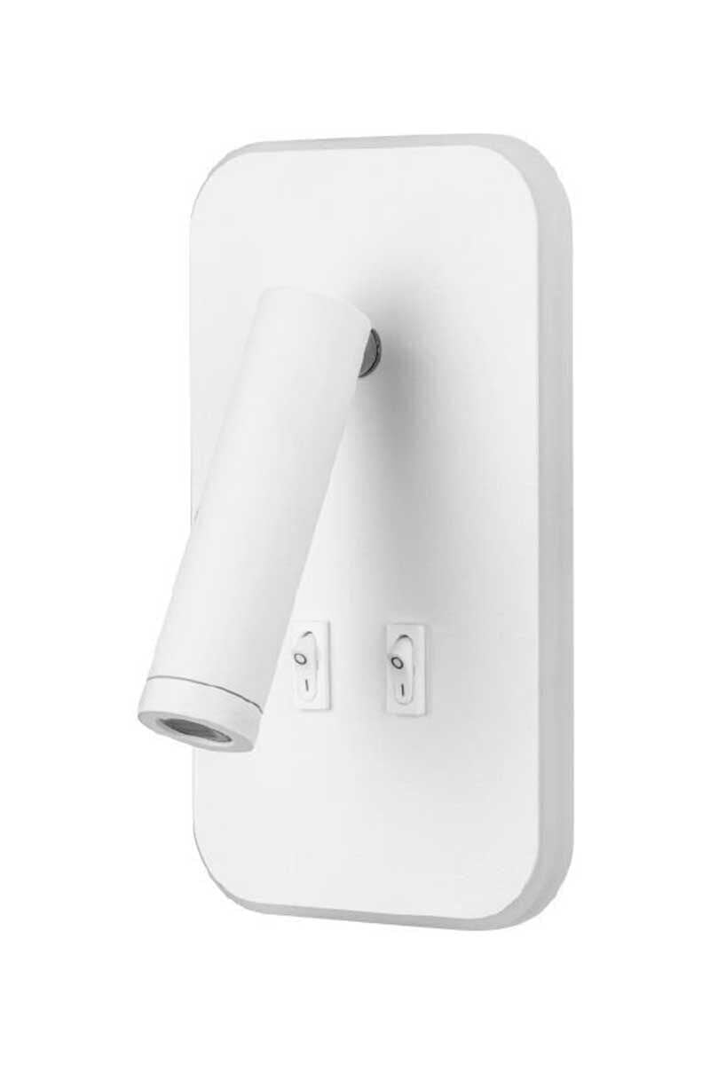 CATA CT-5253B 13W Tuvalu Yatak Başı Çift Kademeli Dekoratif Led Aplik Beyaz Kasa