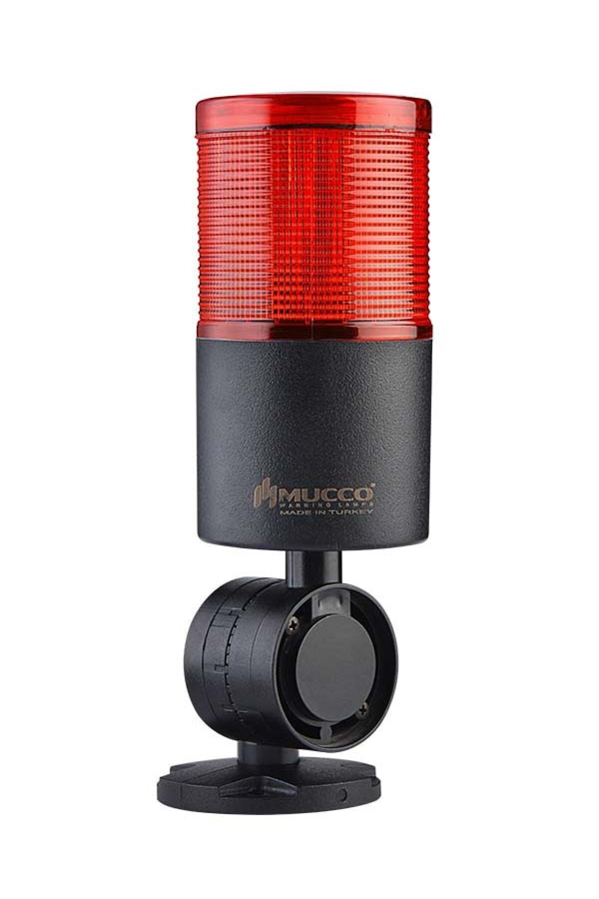 MUCCO SNT-7013-S1-1-D Sabit-kırmızı 12-24v Ac/dc, 1 Katlı Işıklı Kolon Devrilme Aparatlı