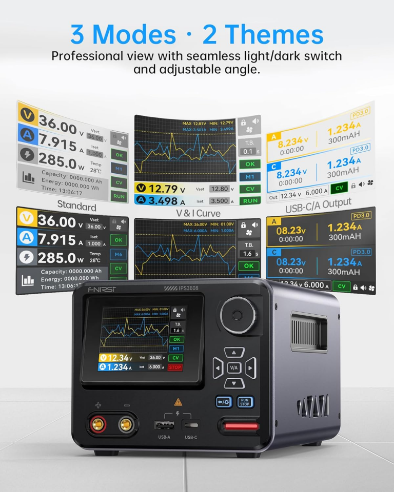 Fnirsi IPS3608 AC-DC Akıllı Dijital Kontrol Güç Kaynağı