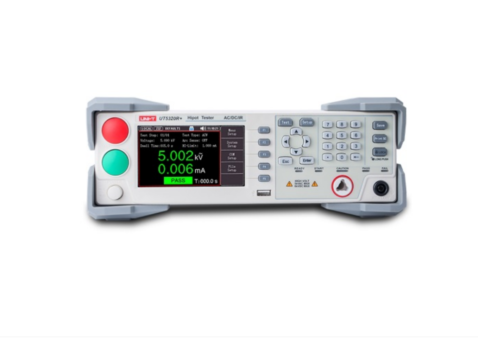 Uni-t UT5320R+ AC/DC/IR Programlanabilir Hipot Test Cihazı (10 mA), Tek Kanal