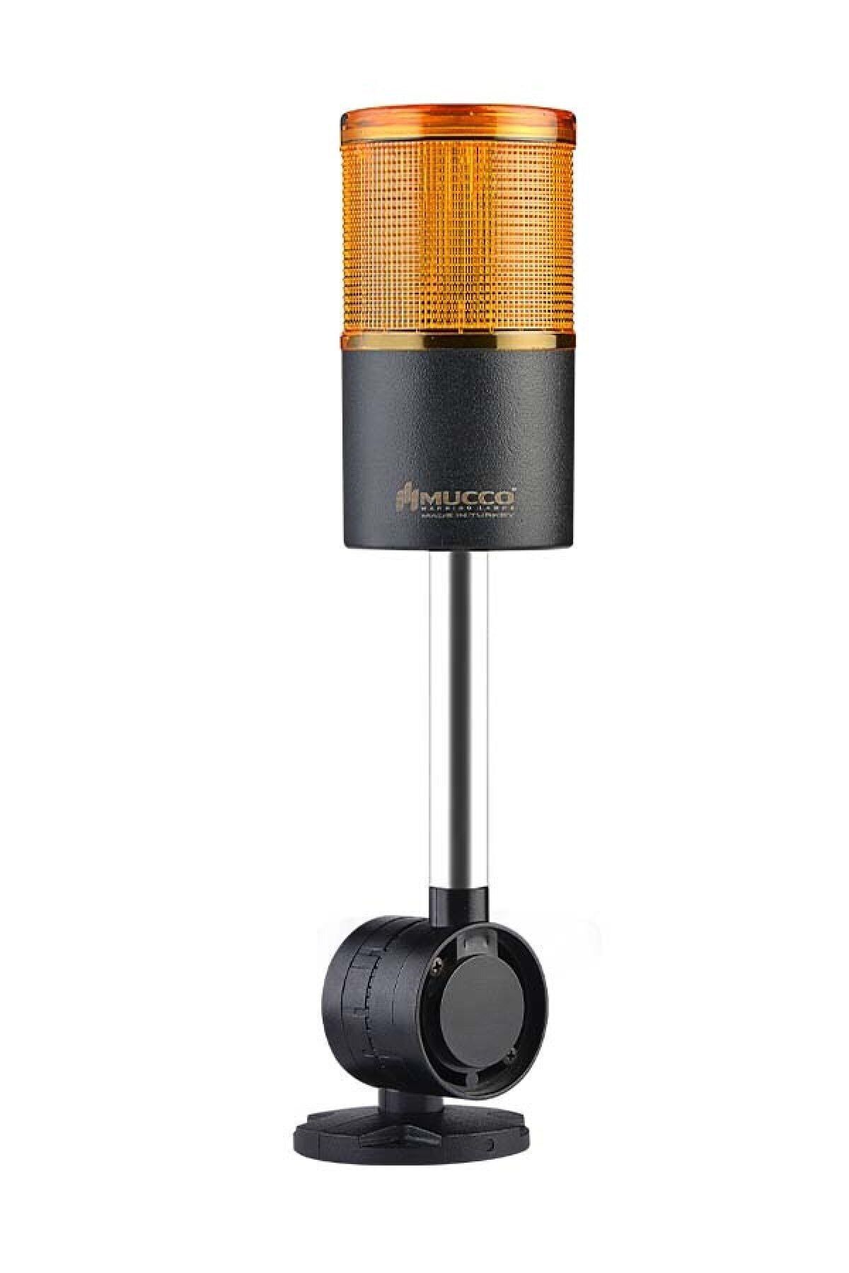 MUCCO SNT-7013-S1-3-D-10U Sabit-yeşil 12-24v Ac/dc, 1 Katlı Işıklı Kolon Devrilme Aparatlı 10cm Ayaklı