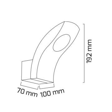 GOYA GY 6237 10 Watt Siyah Dış Mekan LED Aplik