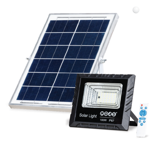 NOAS YL71-0101-S 100w Solar LED Projektör Kumandalı