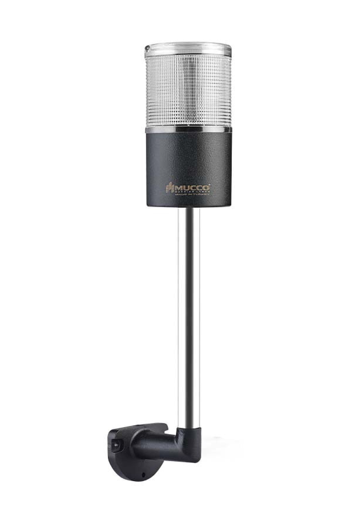 MUCCO SNT-7013-S1-5-L-20U Sabit-beyaz 12-24v Ac/dc, 1 Katlı Işıklı Kolon Duvara Montaj 20cm Ayaklı