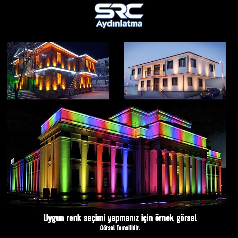 3A1B Aydınlatma 100CM 36x1 Watt RGB Wallwasher