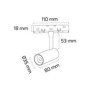 GOYA GY 2053-7 7 Watt LED Magnet Ray Spot