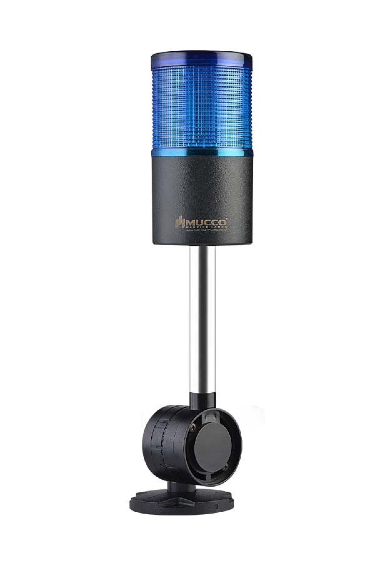 MUCCO SNT-7013-S1-4-D-10U Sabit-mavi 12-24v Ac/dc, 1 Katlı Işıklı Kolon Devrilme Aparatlı 10cm Ayaklı