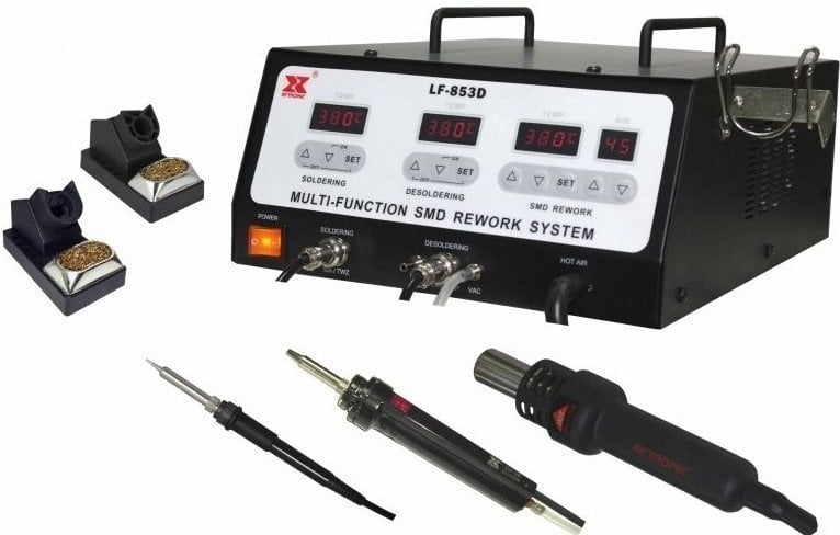 Xytronic LF-853D 3’lü Lehim Tamir İstasyonu (SMD Rework Seti)