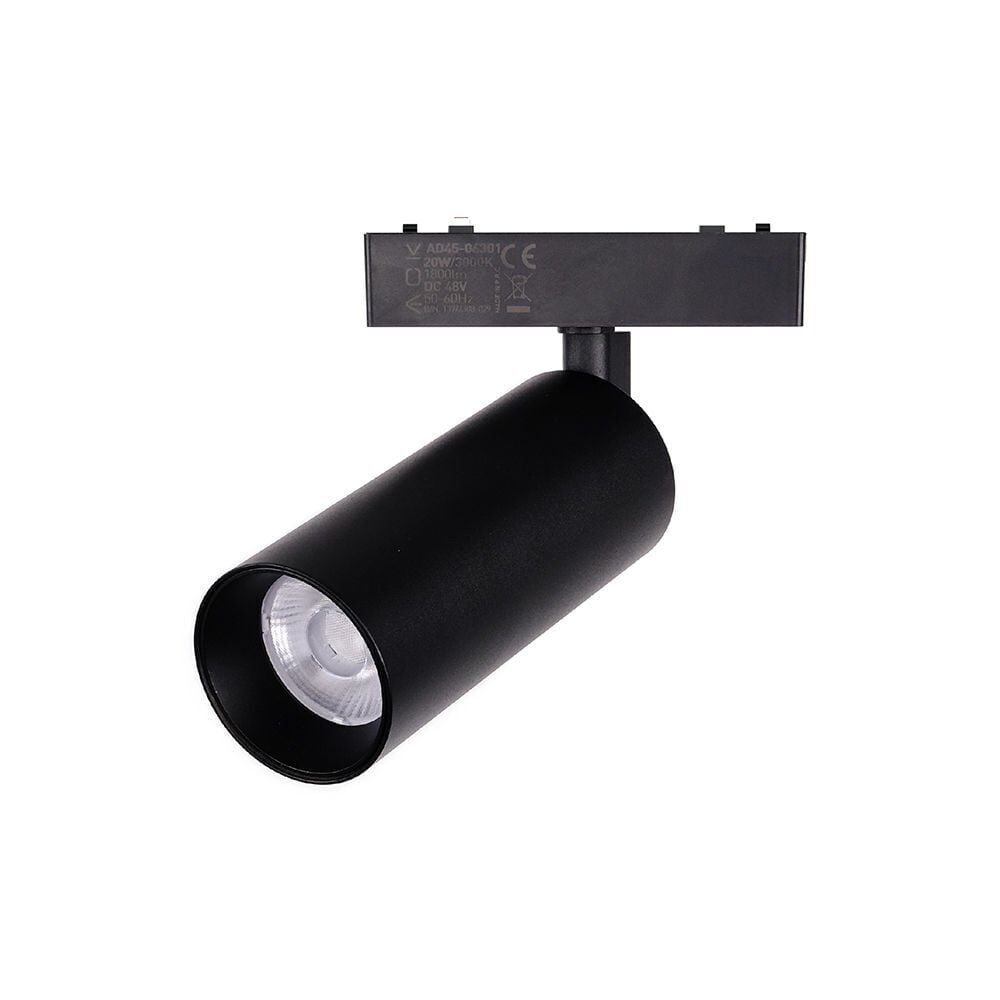 ACK AD45-06301 48V 20W SLIM MAGNET RAY SPOT 5,5X13,5CM 3000K IP20