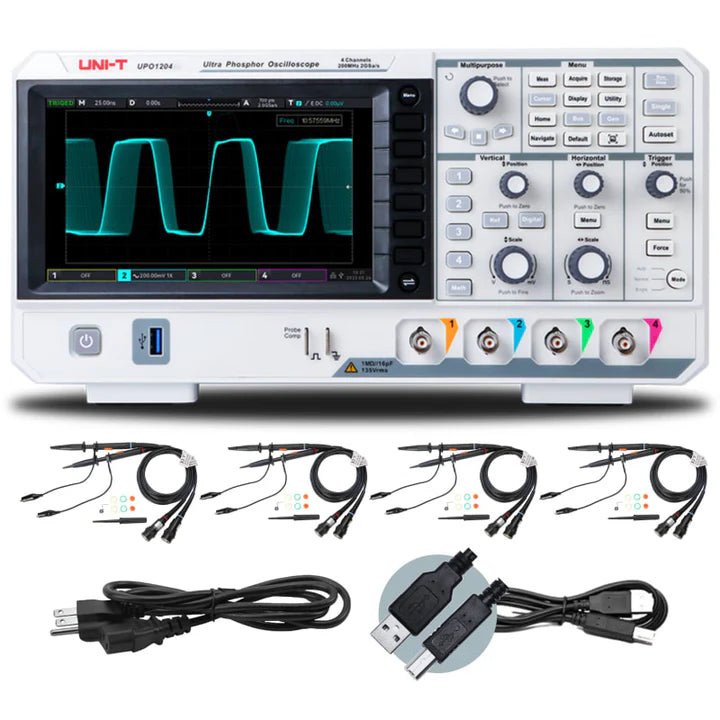 UNI-T UPO1054 50MHz 4 Kanallı Dijital Depolama Osiloskobu