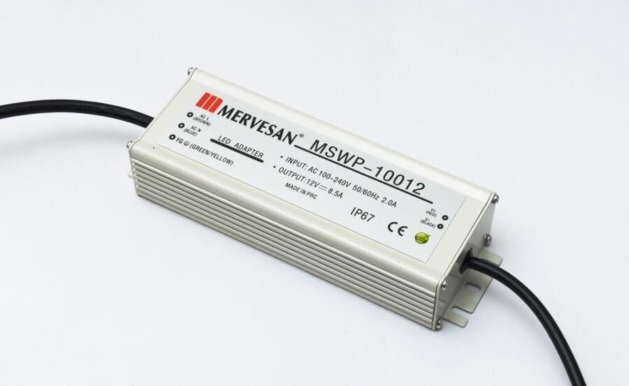 Mervesan 20A 5V 100W 100W Metal Kasalı Dış Mekan Sabit Voltaj AC/DC (SMPS) Adaptörü MSWP-1005