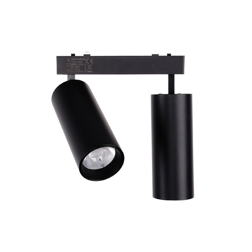 ACK AD45-05401 48V 20W+20W SLIM MAGNET RAY SPOT 3000K IP20