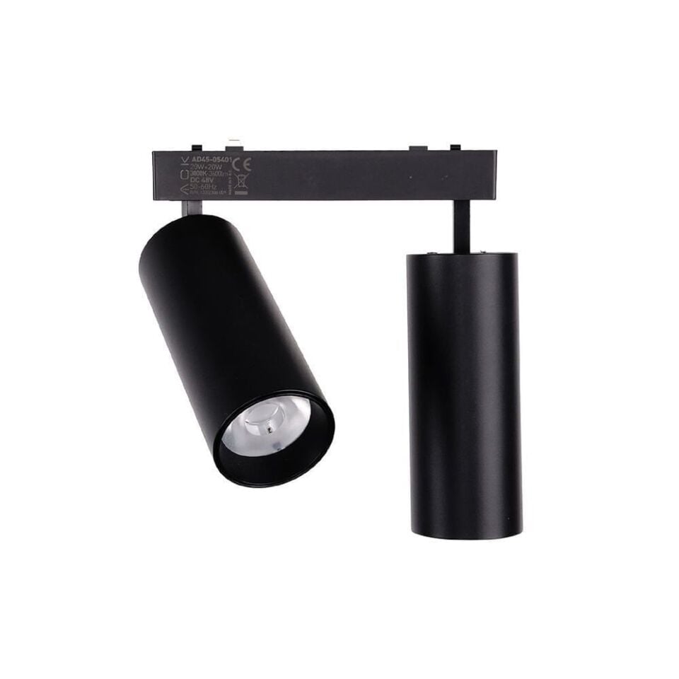 ACK AD45-05401 48V 20W+20W SLIM MAGNET RAY SPOT 3000K IP20