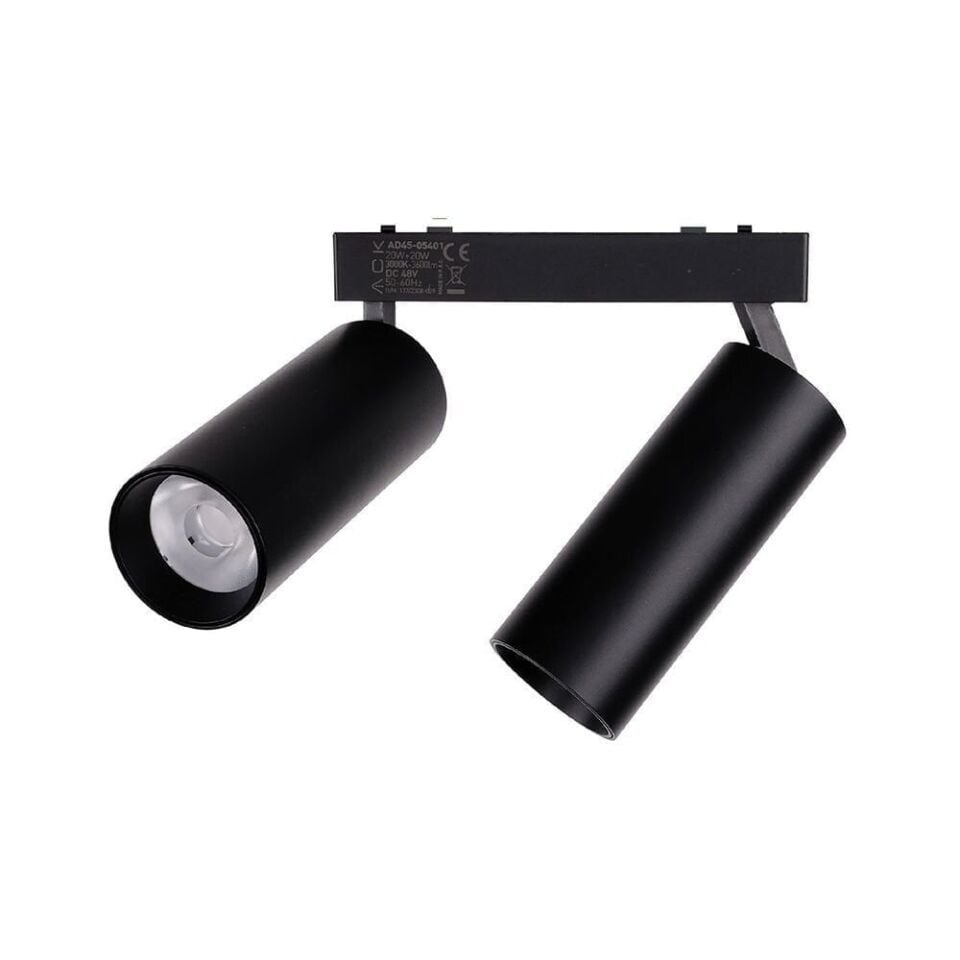 ACK AD45-05311 10W+10W SLIM MAGNET RAY SPOT 4000K IP20