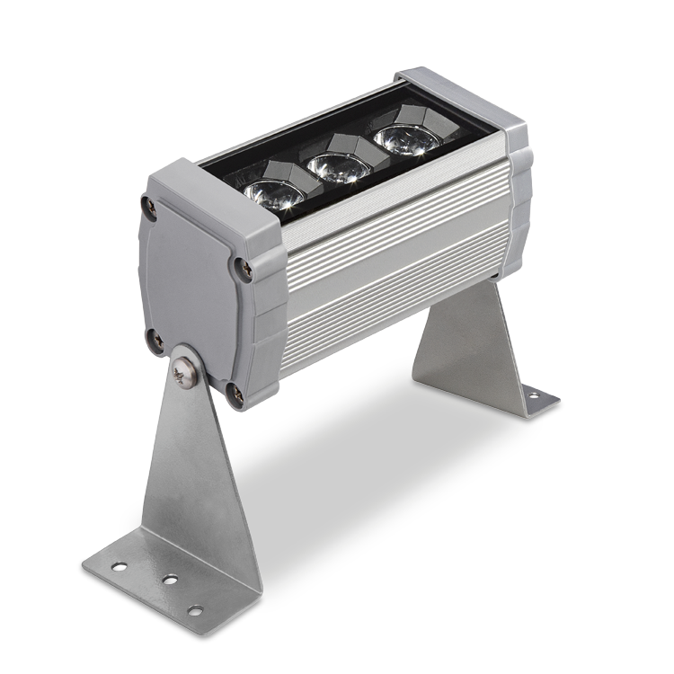 3A1B Aydınlatma 10CM 3x1 Watt Mavi Wallwasher