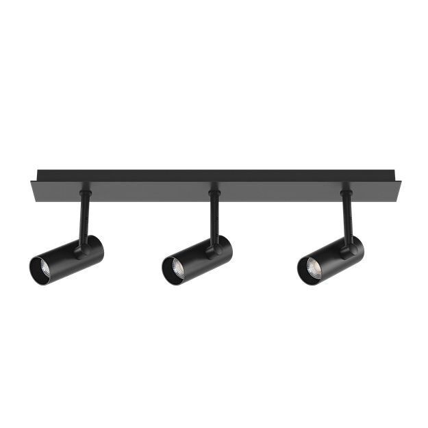 GOYA GY 1858-3 3x13 Watt Siyah/Beyaz Kasa Sıva Üstü Hareketli Üçlü Silindir Spot