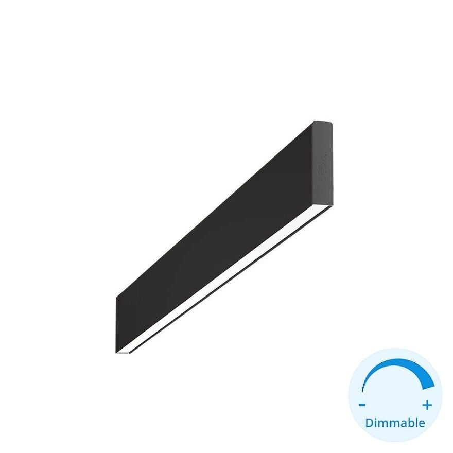 GOYA GY 8050-60 Siyah/Beyaz Kasa 18 Watt 60 cm Sıva Üstü DİMLİ Lineer Armatür