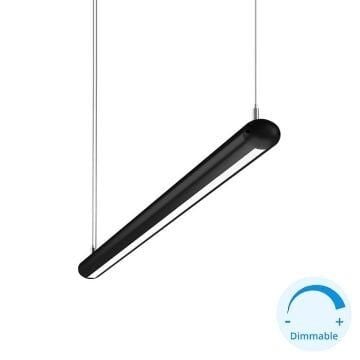 GOYA GY 8076-64 Siyah/Beyaz Kasa 18 Watt 64 cm DİMLİ Lineer Sarkıt Avize
