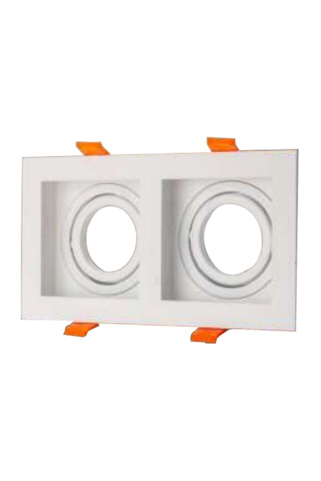 NOAS YL60-2363 Amazon Beyaz Kare 2'li Dekoratif Boş Kasa